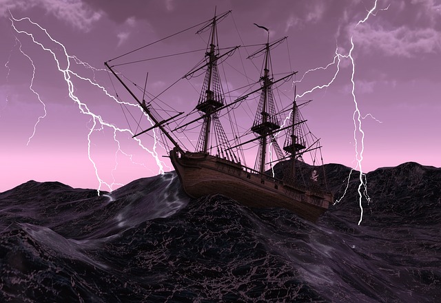 sailing through a storm